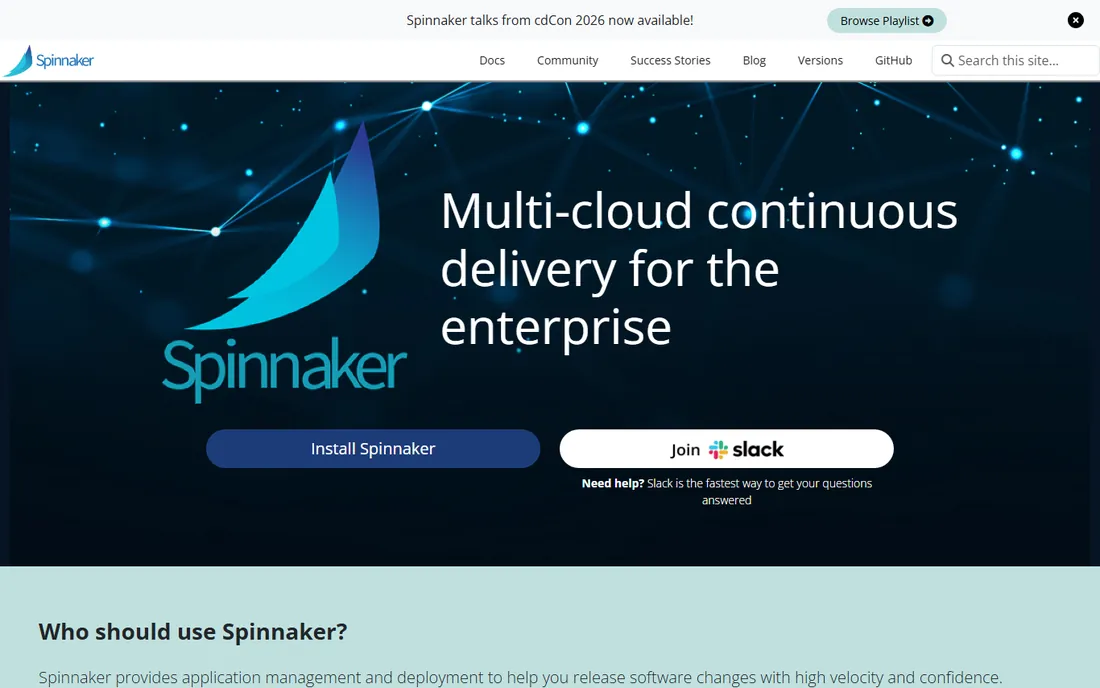 Spinnaker homepage