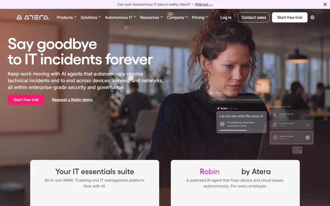 Atera homepage