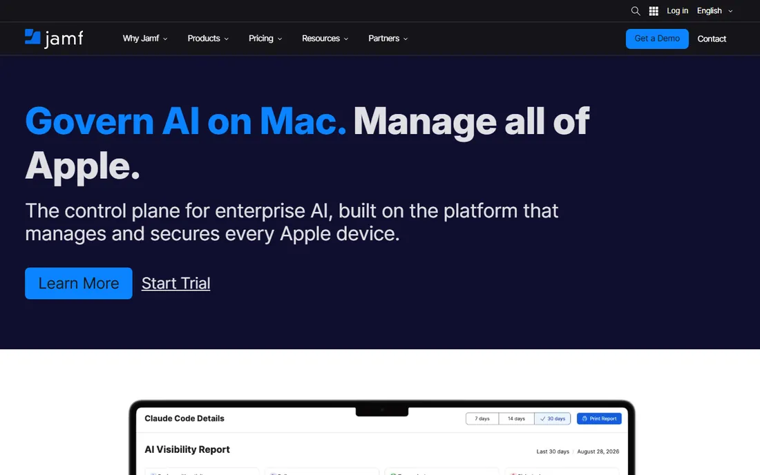 Jamf Pro homepage