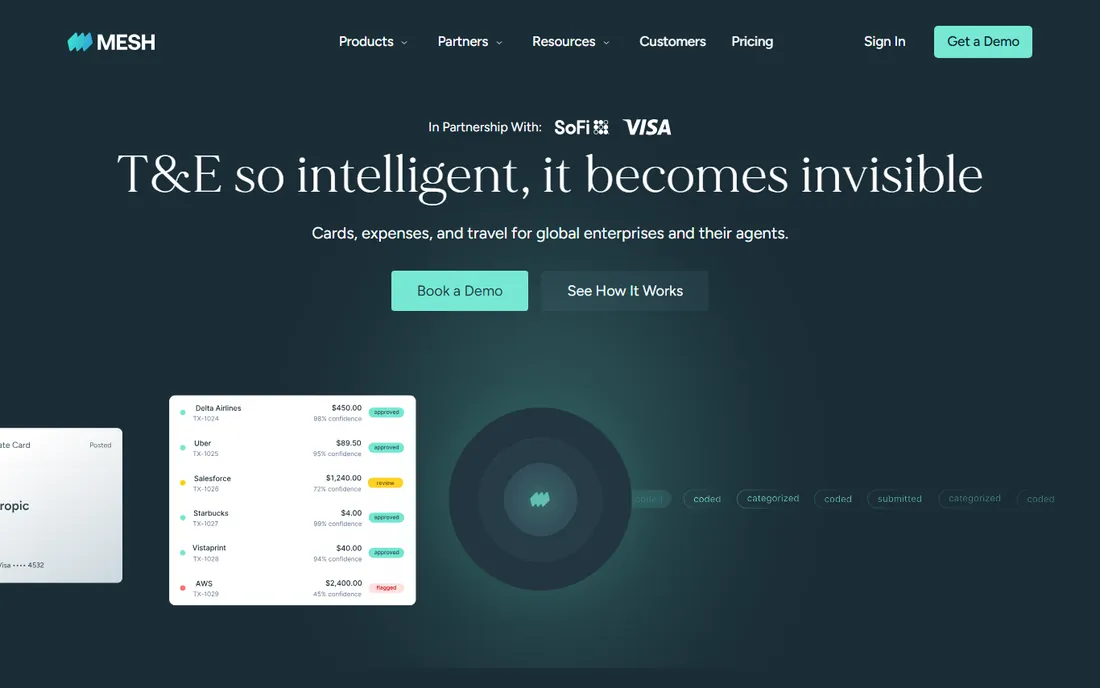 Mesh Payments homepage