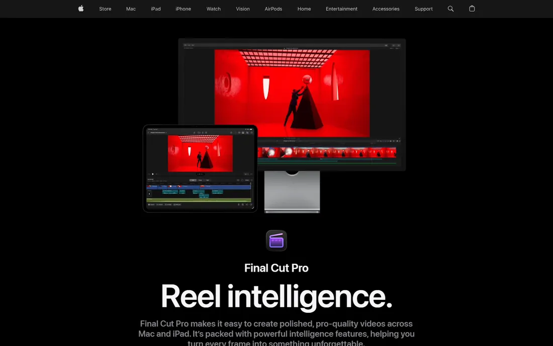 Final Cut Pro homepage