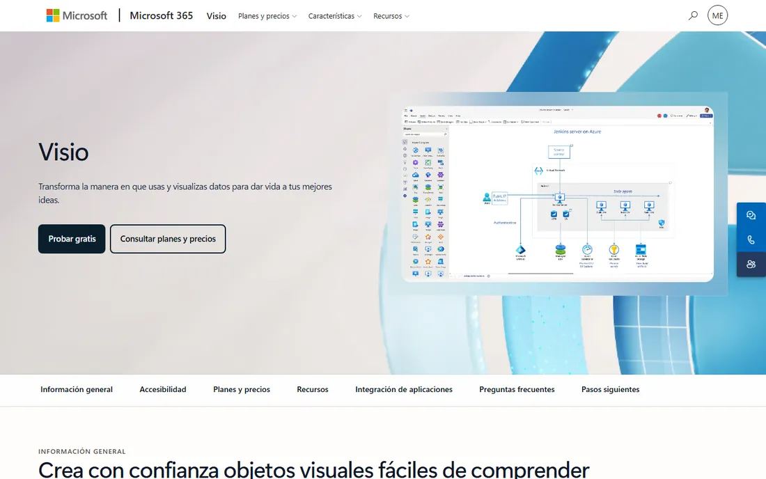 Microsoft Visio homepage