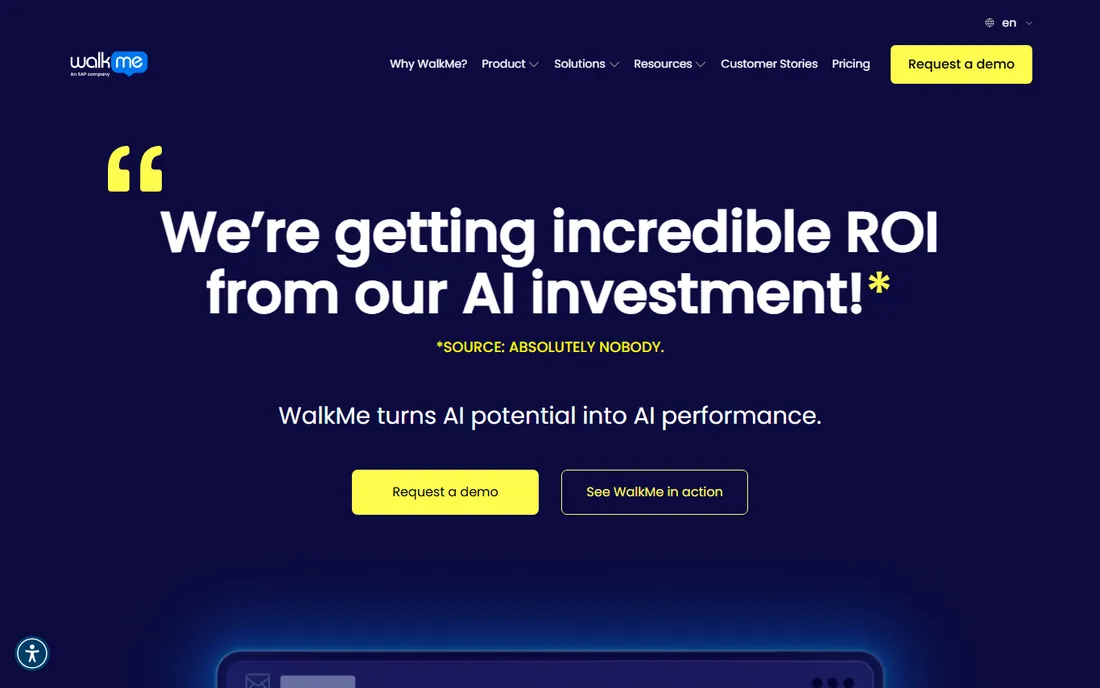 WalkMe homepage