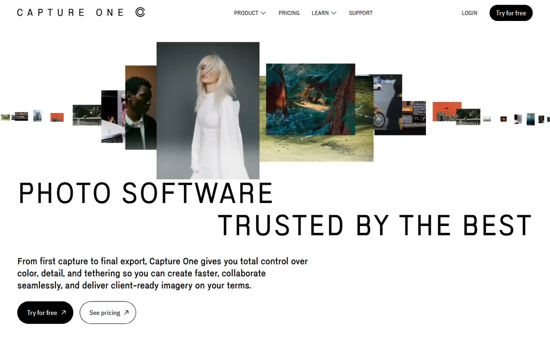 Capture One homepage