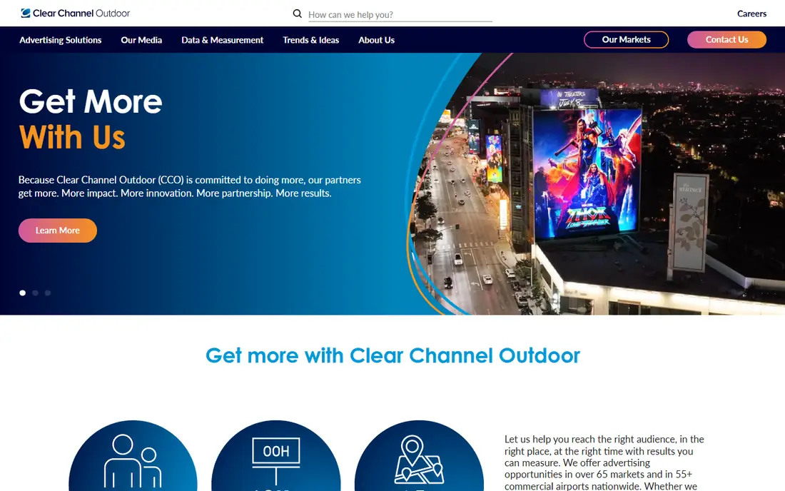 Clear Channel Outdoor homepage