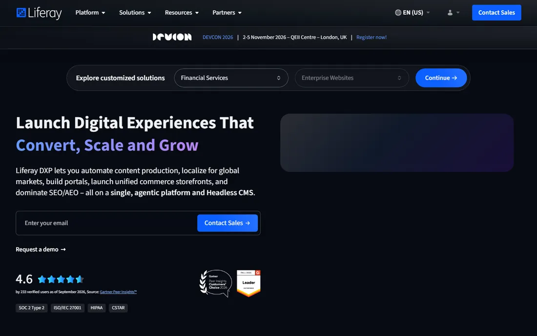Liferay homepage