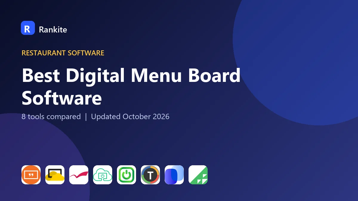 Best Digital Menu Board Software: 8 Tools Compared