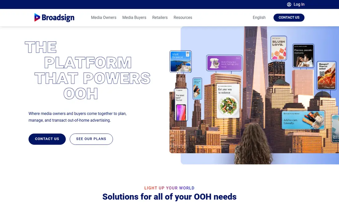 Broadsign homepage