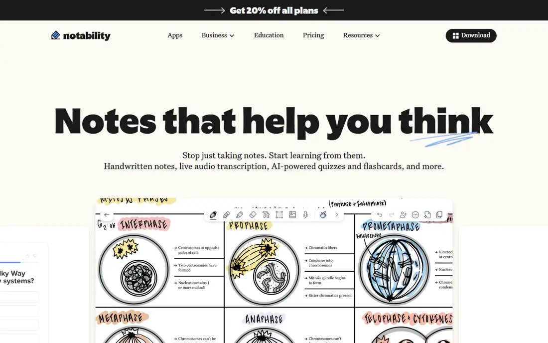 Notability homepage
