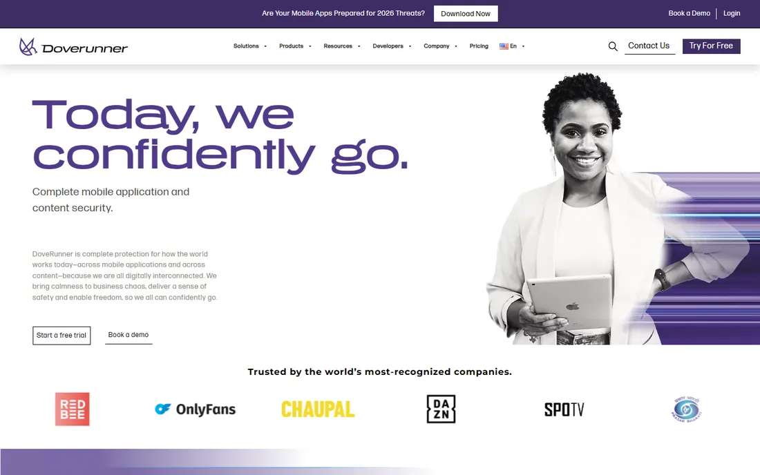 DoveRunner homepage