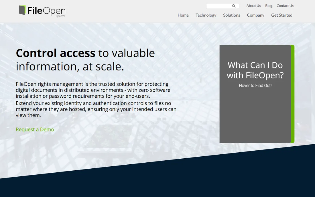 FileOpen homepage