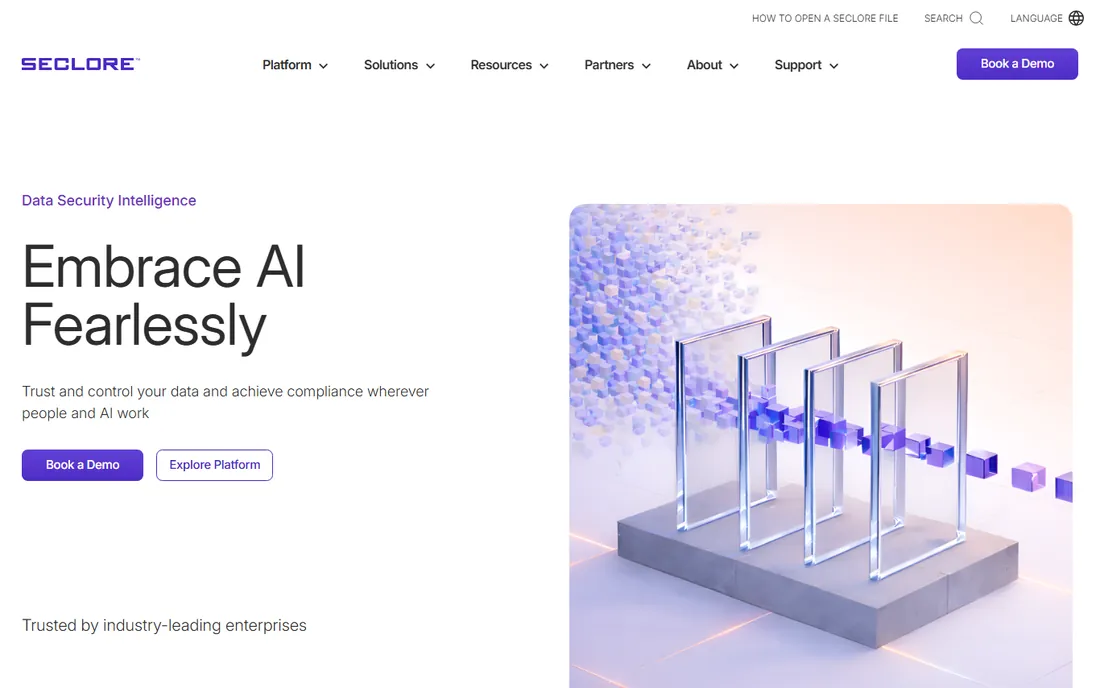 Seclore homepage