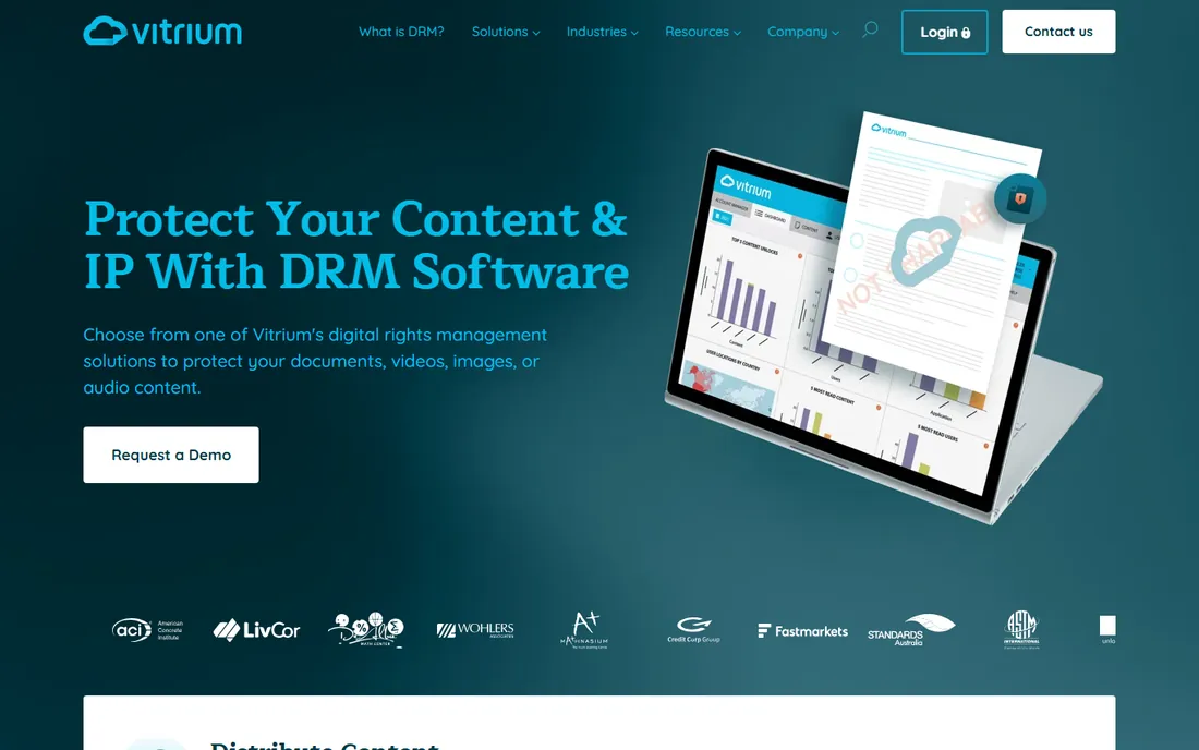 Vitrium homepage