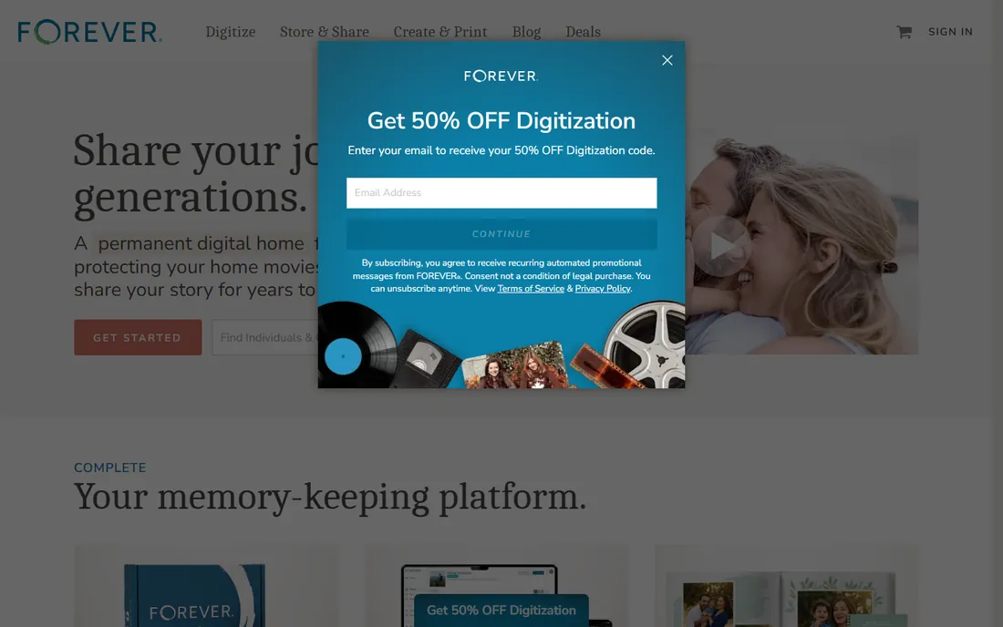Artisan homepage