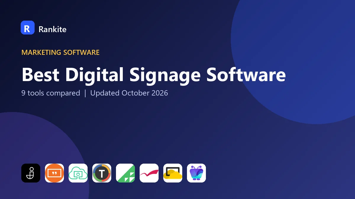 Best Digital Signage Software in 2026: 9 Tools Compared