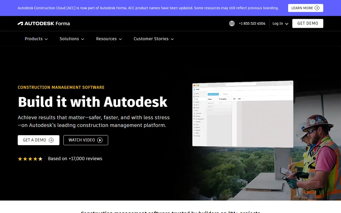 Autodesk Forma homepage