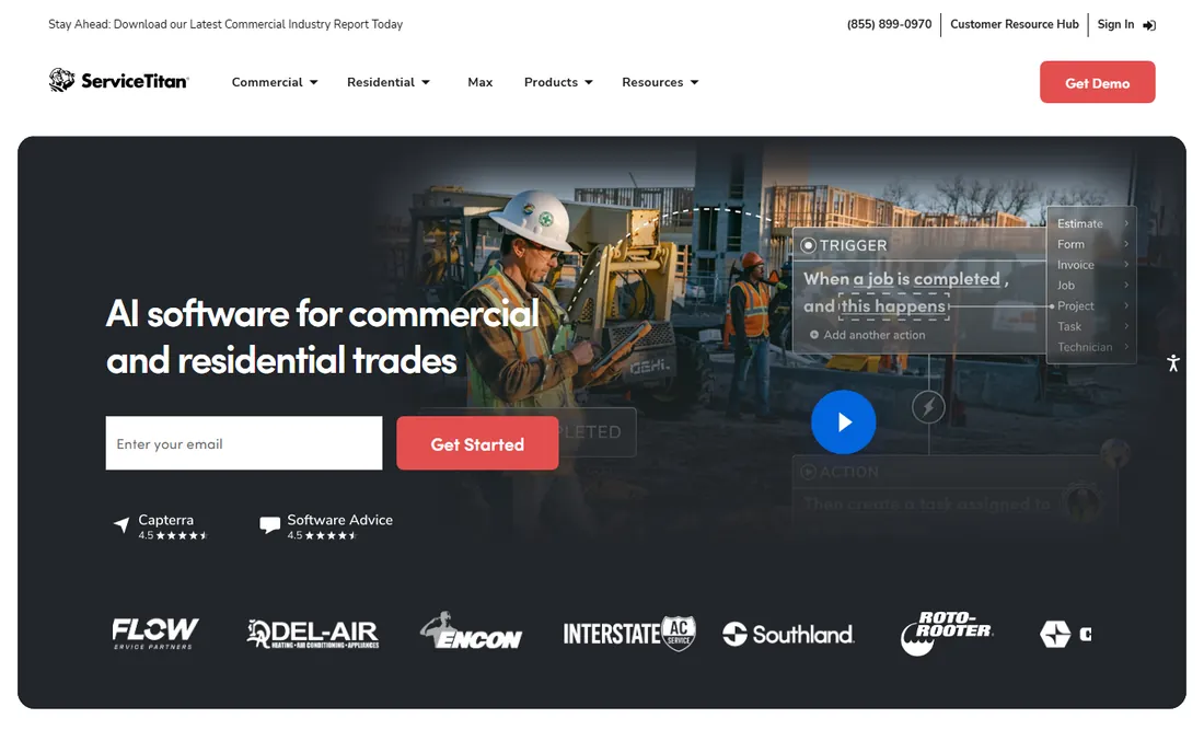 ServiceTitan homepage