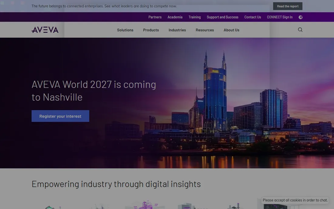 AVEVA homepage