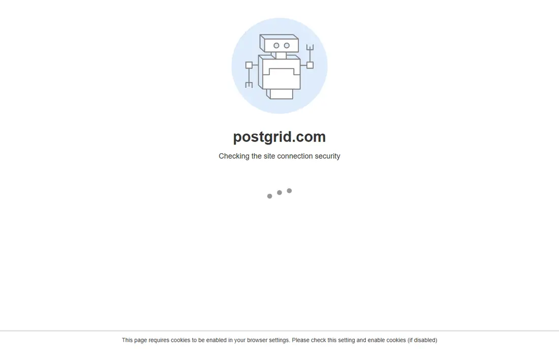 PostGrid homepage