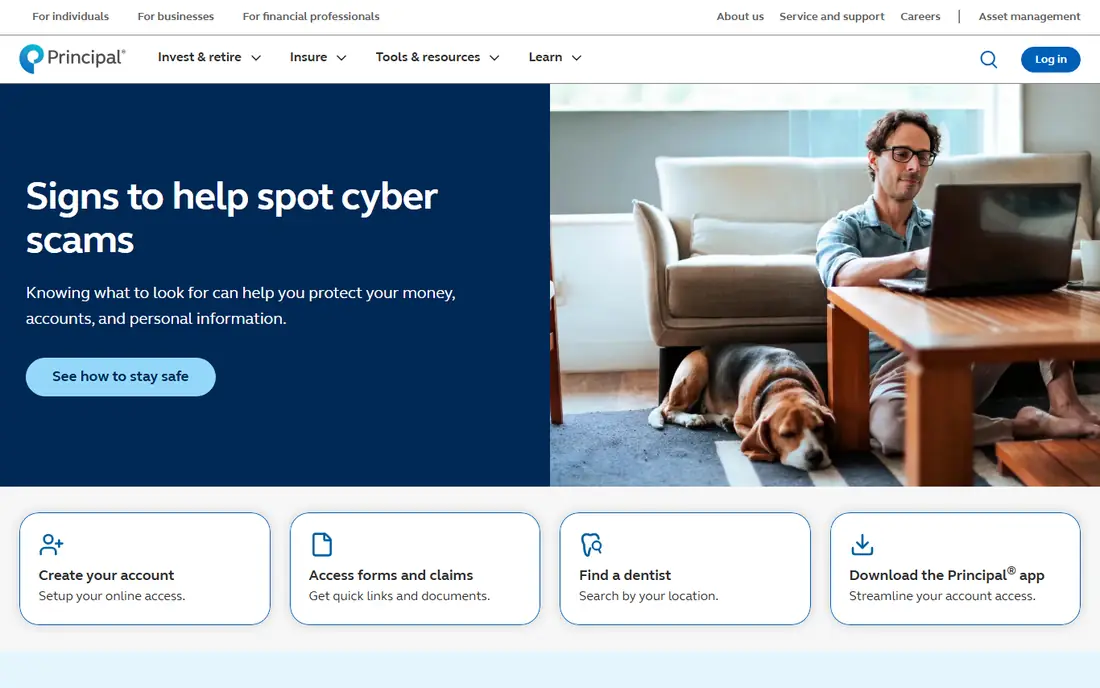 Principal homepage