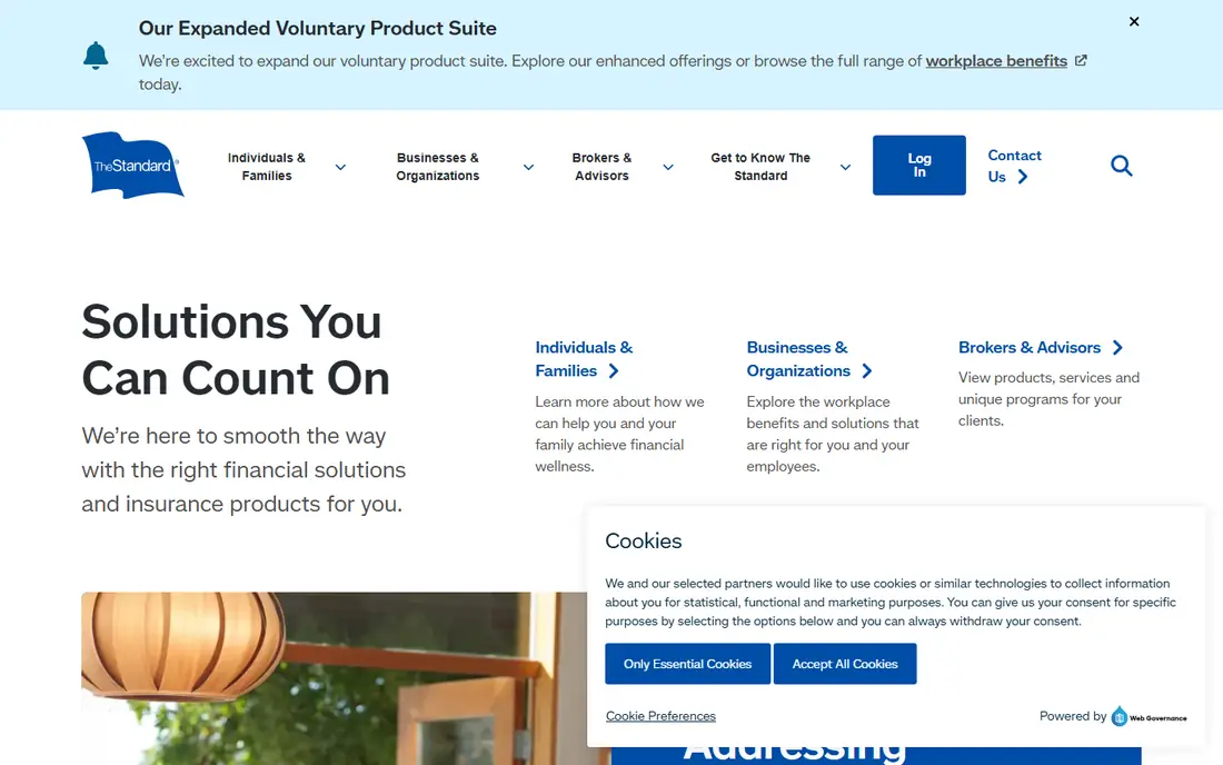 The Standard homepage