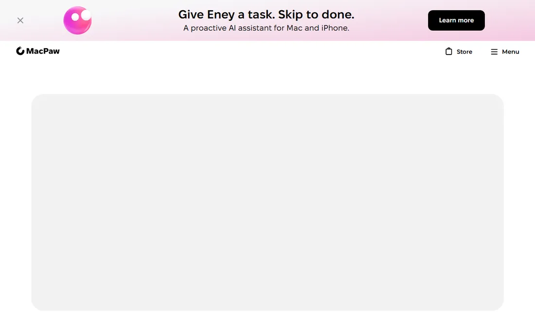 CleanMyMac homepage