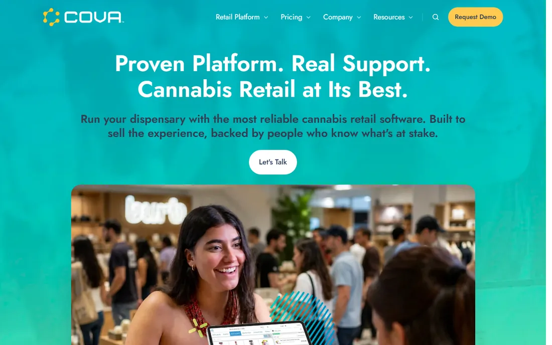 Cova homepage