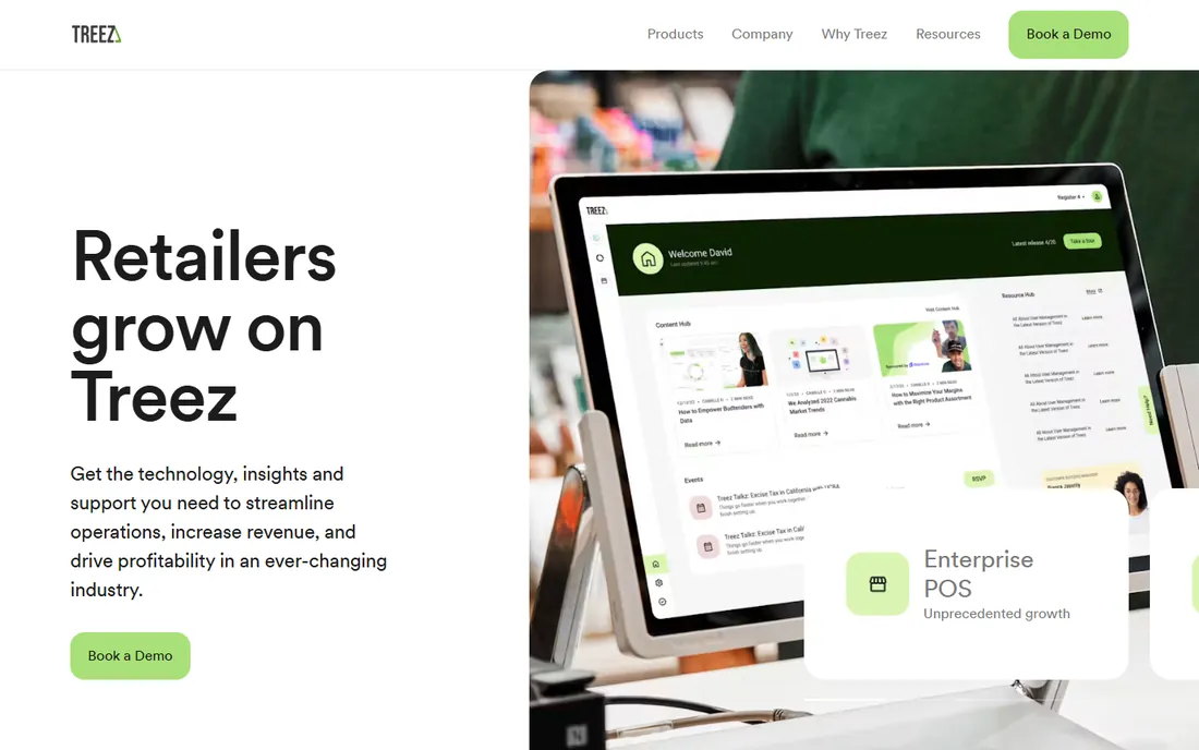 Treez homepage