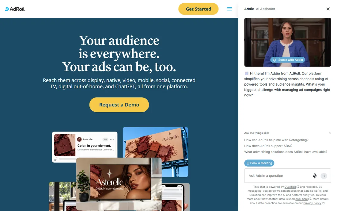 AdRoll homepage