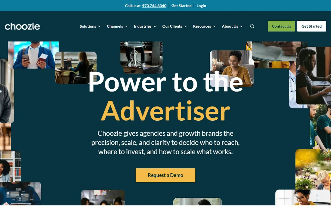Choozle homepage