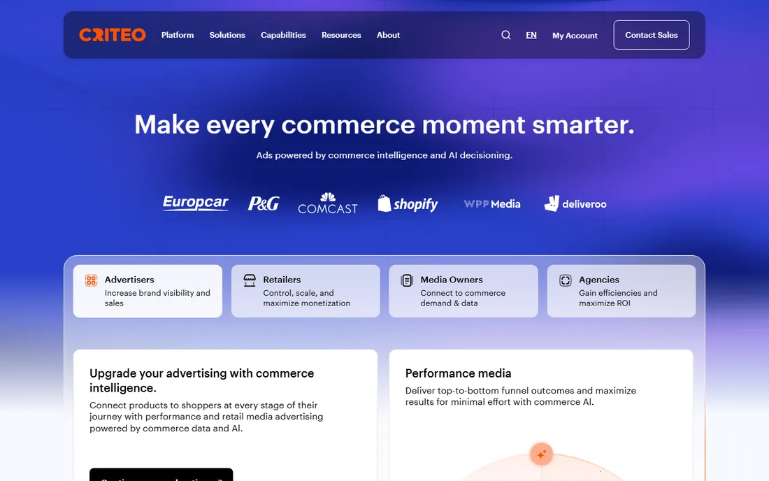 Criteo homepage