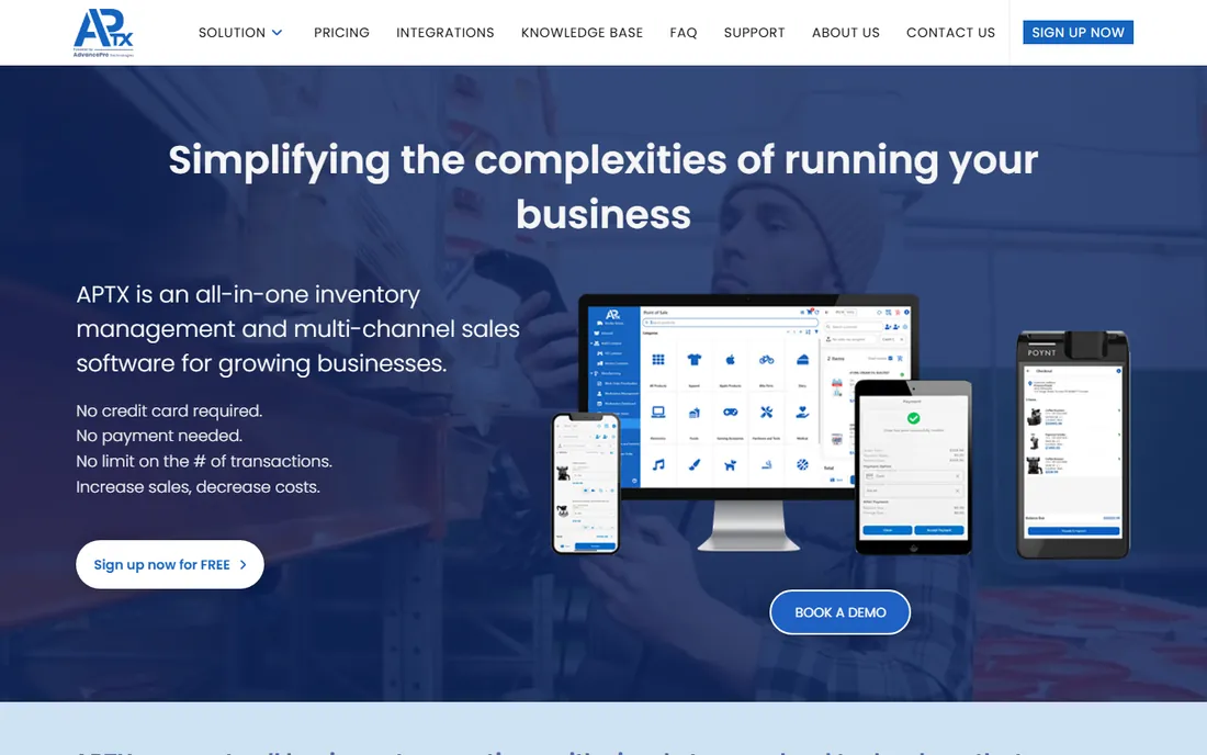 AdvancePro (APTX) homepage
