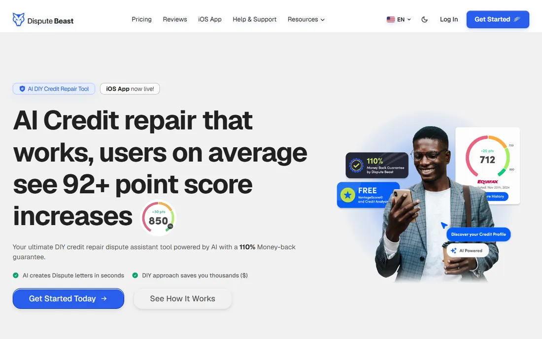 Dispute Beast homepage