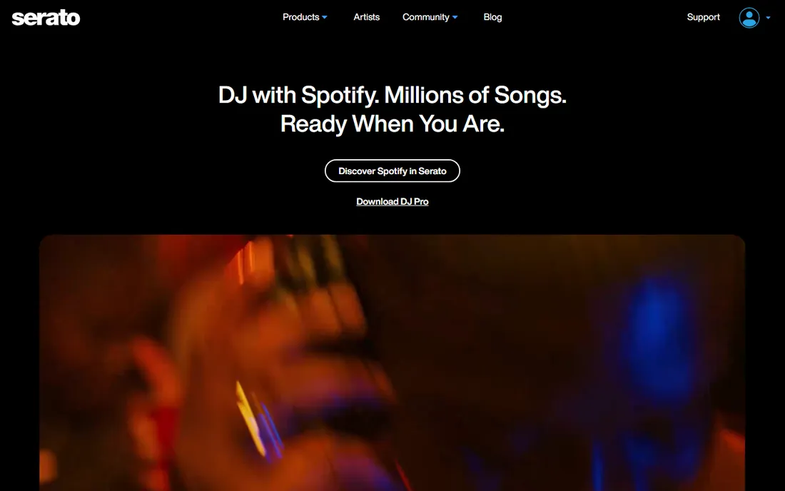 Serato DJ Lite homepage