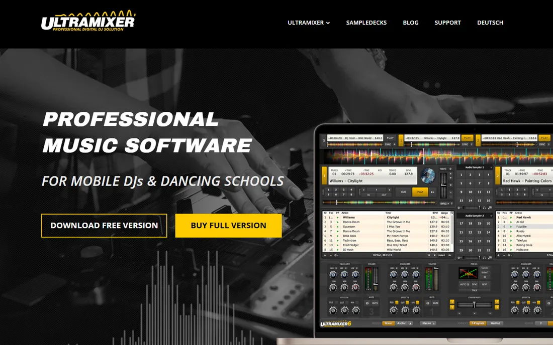 UltraMixer homepage