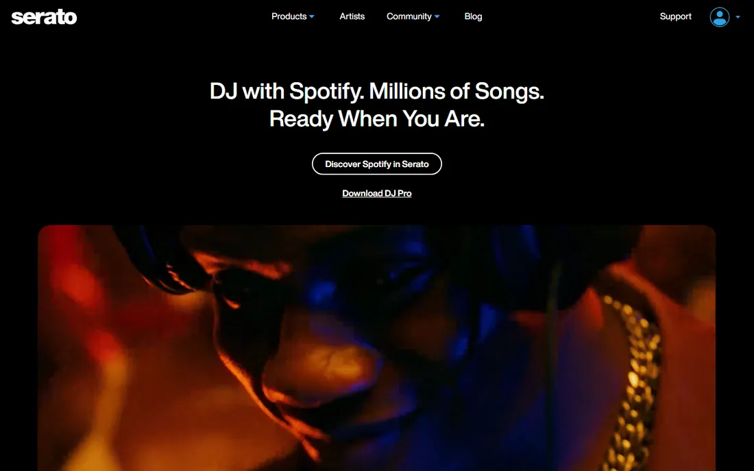 Serato DJ Pro homepage