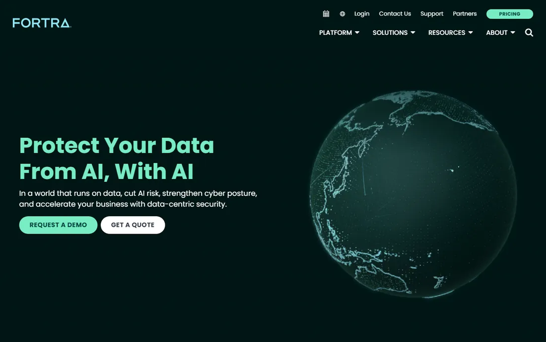 Fortra DLP homepage