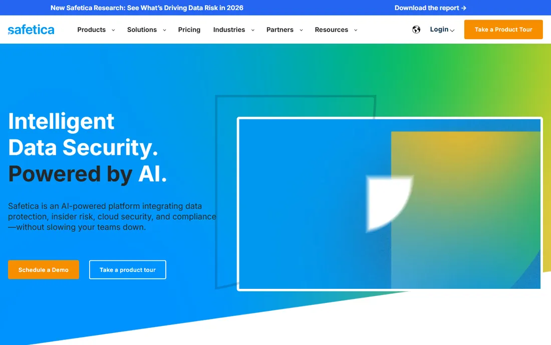 Safetica homepage