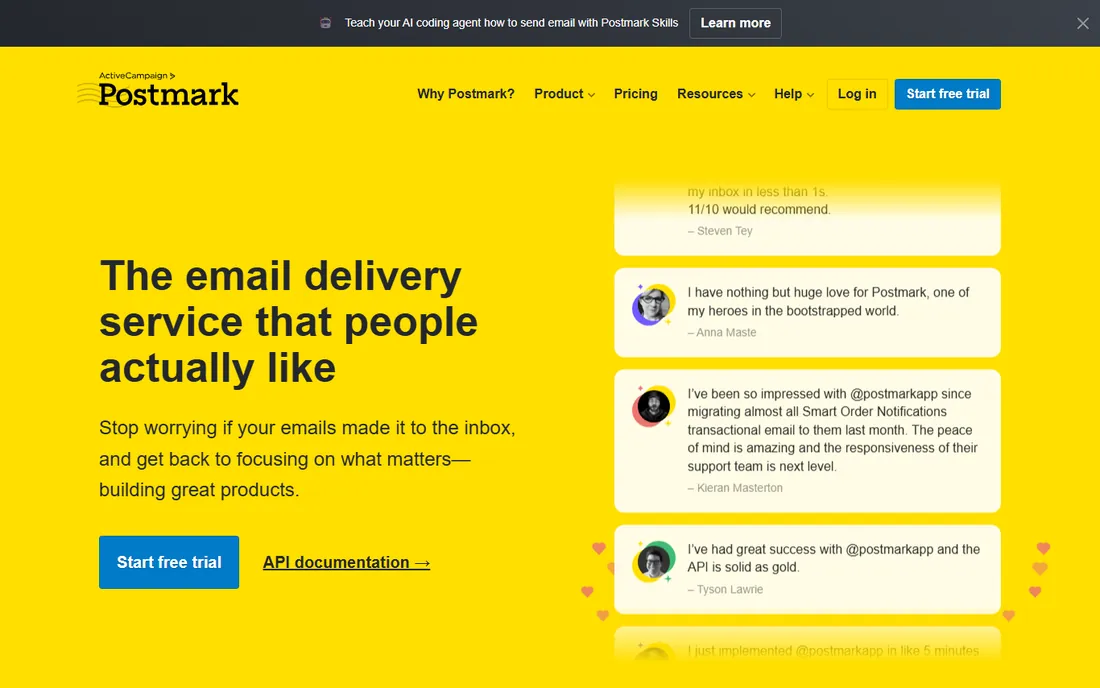 Postmark DMARC Digests homepage