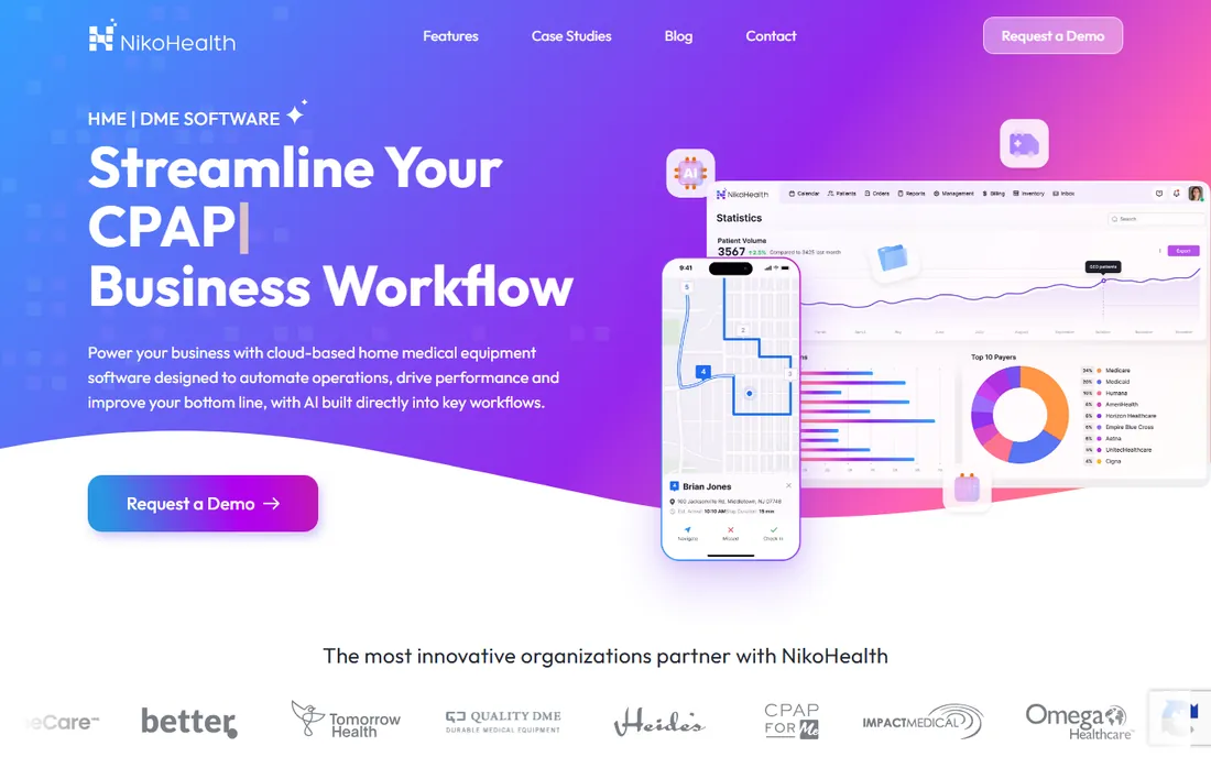 NikoHealth homepage