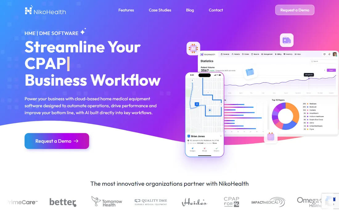 NikoHealth homepage