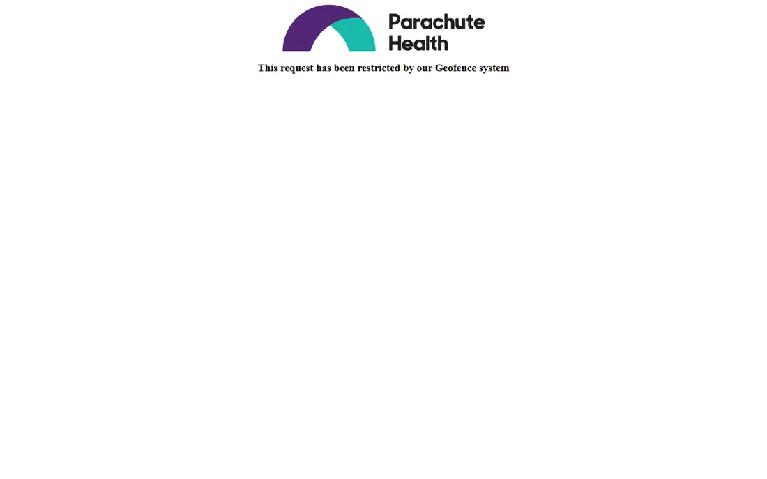 Parachute Health homepage
