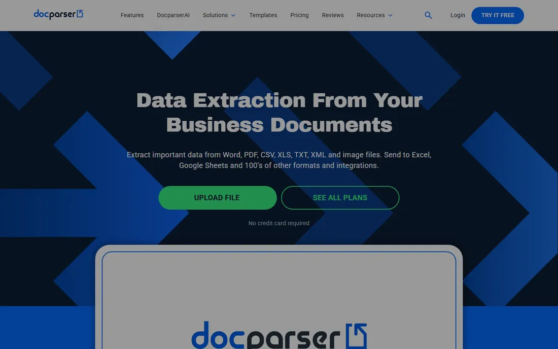 Docparser homepage