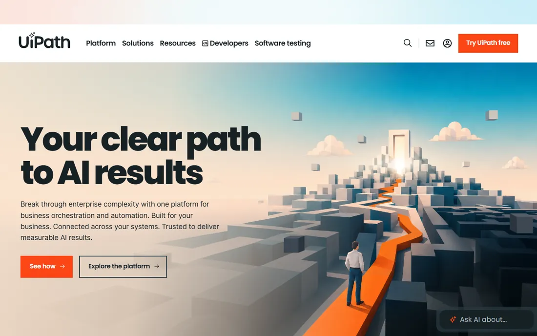 UiPath homepage