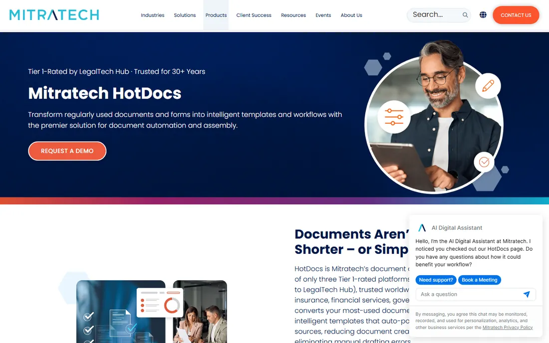 HotDocs homepage