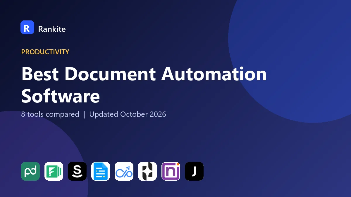 Best Document Automation Software in 2026: 8 Tools Compared