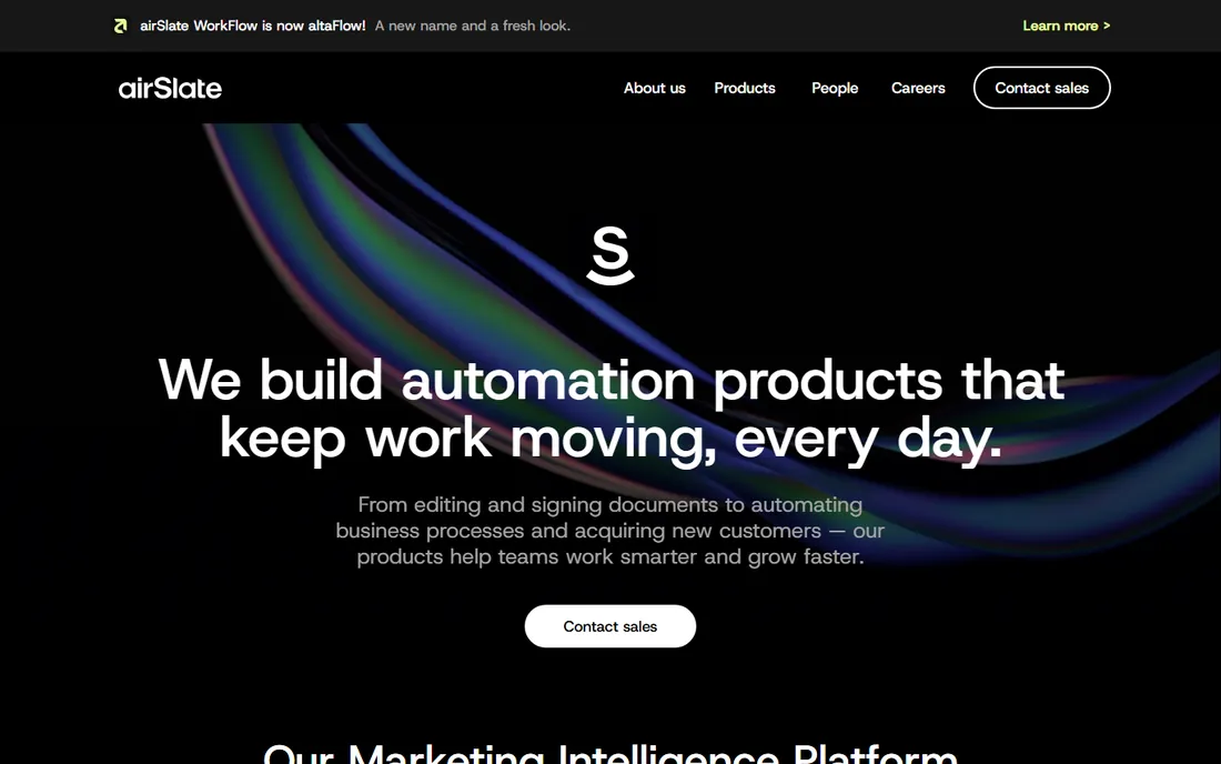 airSlate homepage
