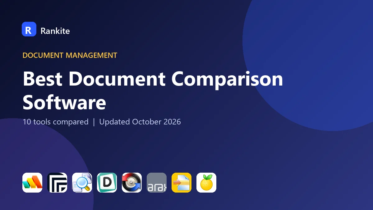 Best Document Comparison Software in 2026: 10 Tools Compared