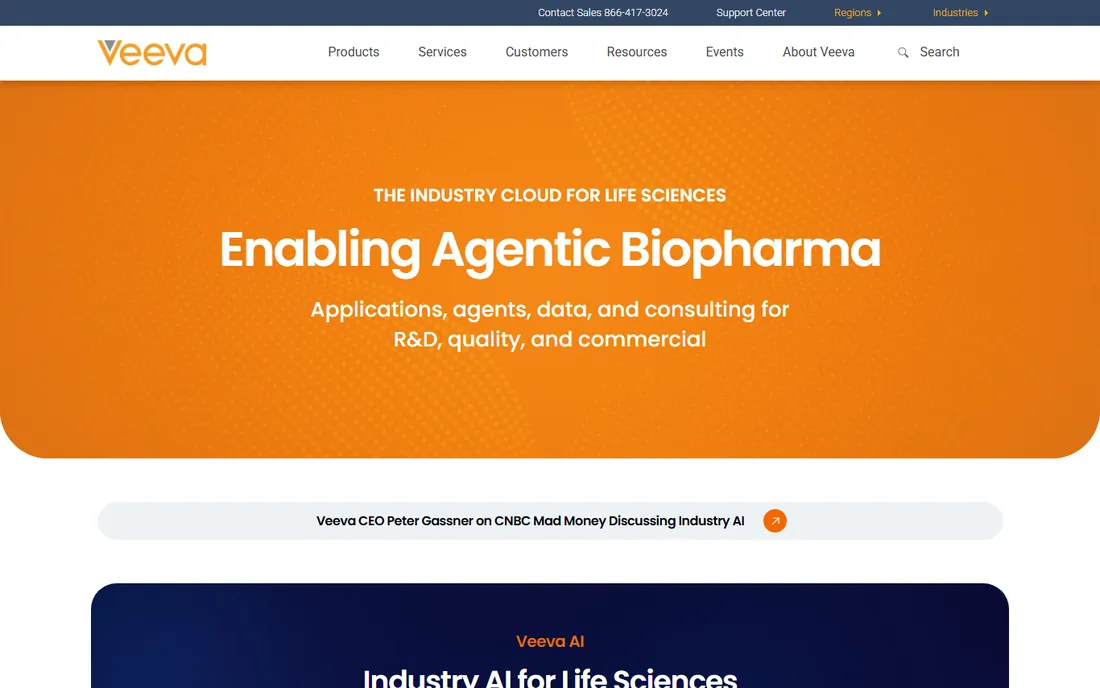 Veeva Vault homepage