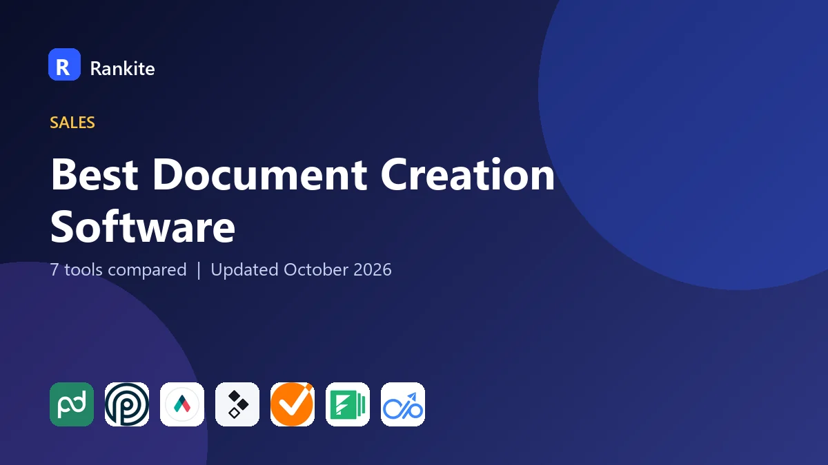 Best Document Creation Software in 2026: 7 Tools Compared